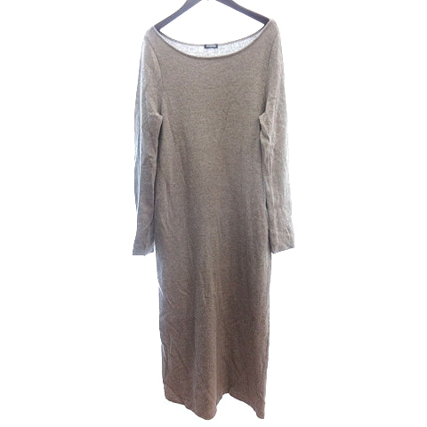 ジャーナルスタンダード JOURNAL STANDARD ニット ワンピース マキシ ロング ウール 長袖 ベージュ /AU レディース拍卖