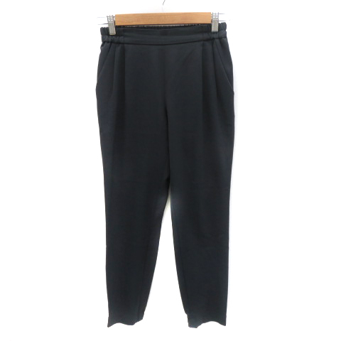 ロペ ROPE ジョガーパンツ イージーパンツ アンクル丈 34 XS 紺 ネイビー /YK7 レディース拍卖