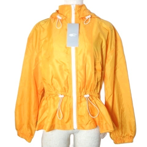 未使用品 レイビームス Ray Beams タグ付き タフタフーデッドブルゾン ジャケット ジップアップ ドローコード 0 S相当 黄 イエロー /X拍卖