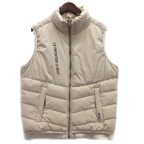 アイズフロンティア I'Z FRONTIER アルミ保温 アルティメットヒート 防寒 ベスト 中綿 作業服 ハニーベージュ L 9567-50 メンズ拍卖