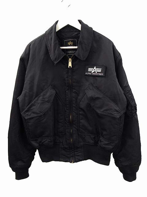 アルファ ALPHA 90s CWU-45/P フライトジャケット ブラック L ミリタリー メンズ拍卖