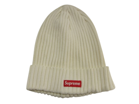 シュプリーム SUPREME ビーニー ニット帽 ボックスロゴ Box Logo Beanie 綿 コットン ホワイト 白 帽子 ?AA★ メンズ レディース拍卖