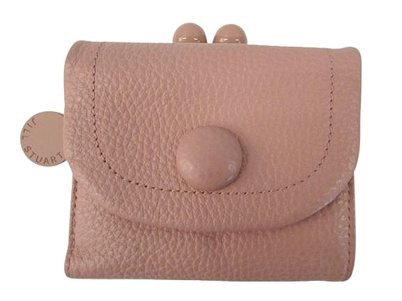 ジルスチュアート JILL STUART ルナティ 口金折り財布 2つ折り財布 レザー ミニウォレット ピンク レディース拍卖