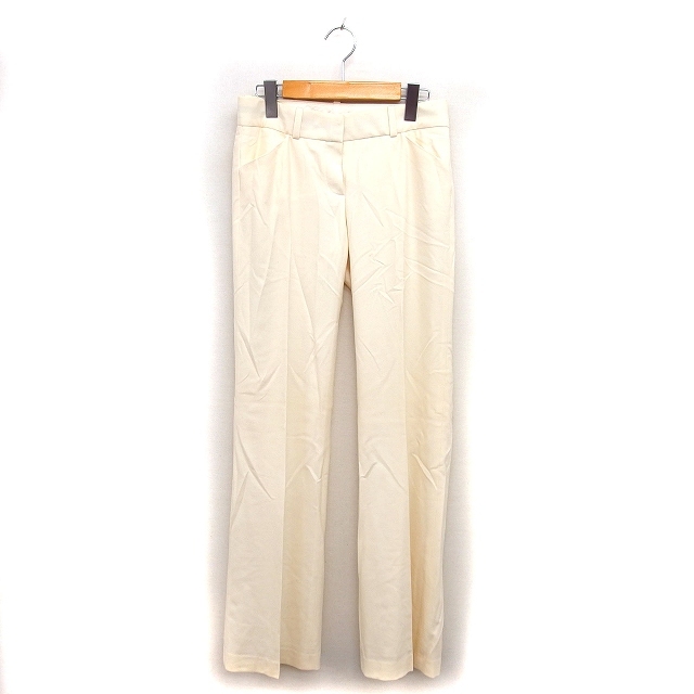 セオリー Theory ブーツカット パンツ センタープレス ウール混 ローライズ 0 ベージュ /NT31 レディース拍卖