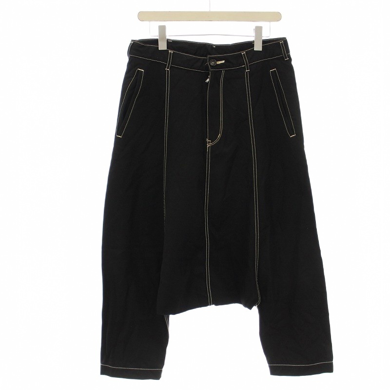 コムデギャルソンブラック COMME des GARCONS BLACK AD2012 ステッチ サルエルパンツ M 黒 ブラック拍卖