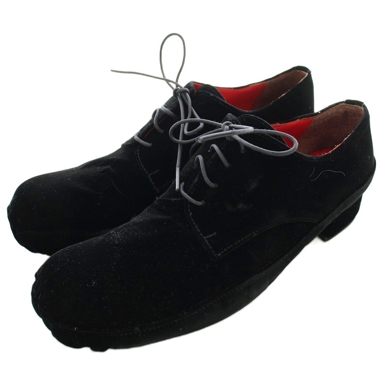 コムデギャルソン COMME des GARCONS TAO ベロア シューズ ドレスシューズ XS 黒 ブラック /☆G レディース拍卖