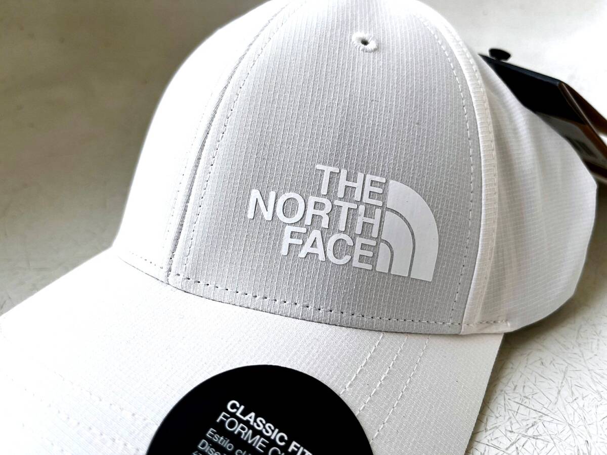 即決 新品 USA限定 本物 The North Face ノースフェイス ストレッチナイロン メッシュキャップ S/M 白 男女兼 ランニング テニス 部活拍卖