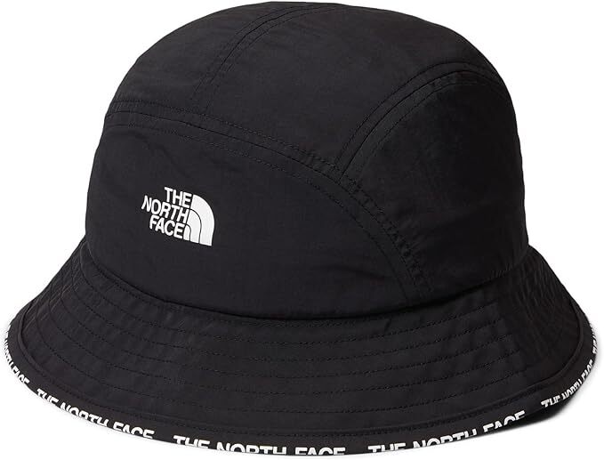 送料¥385 新品 USA限定 本物 The North Face ノースフェイス 男女兼用 バケットハット パイピングロゴ入り 帽子 L/XL Black 熱中症防止拍卖