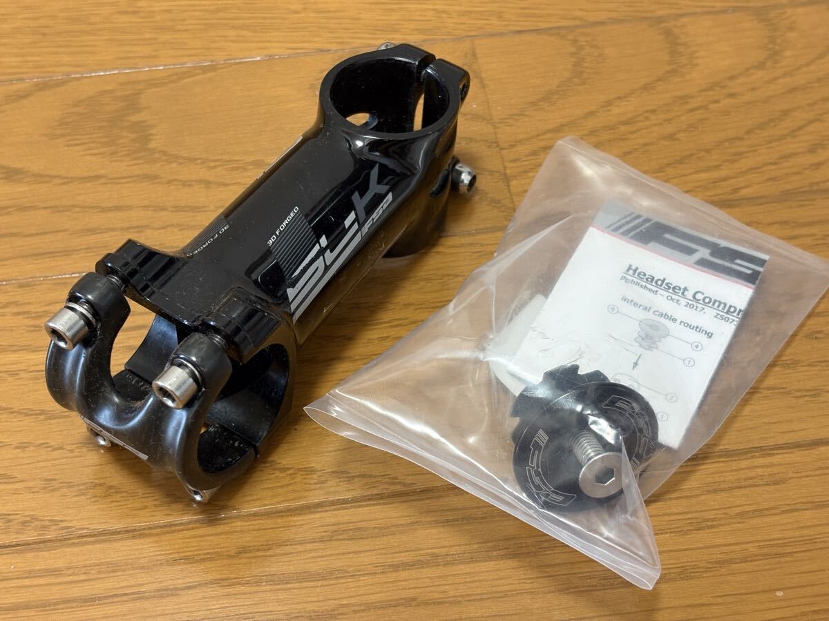 FSA SL-K 軽量アルミステム(中古)+ トップキャップ&スターファングルナットセット(新品)拍卖