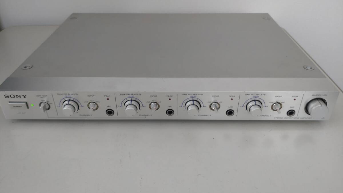 SONY STEREO MICROPHONE AMPLIFIER MX-1000  ソニ- マイクロフォンアンプ【ジャンク】拍卖