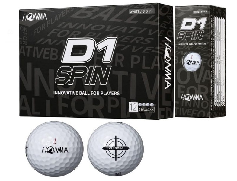 ホンマ ボール D1 SPIN ホワイト(新品、未使用)(即納)拍卖