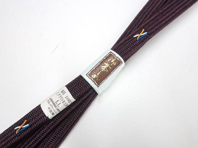 《古美術京松》和装小物 帯締め 平組 撚房 未使用品 美品 帯締 r7w10-1863拍卖
