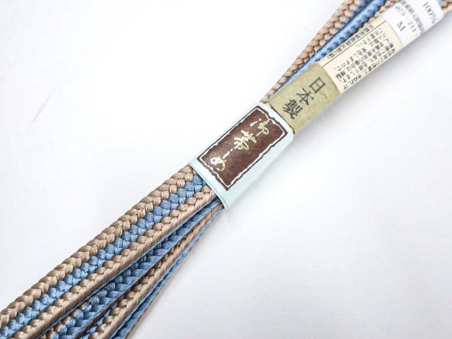 《古美術京松》和装小物 帯締め 平組 未使用品 美品 帯締 r7w10-1857拍卖