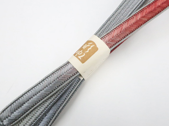 《古美術京松》和装小物 帯締め 未使用品 平組 美品 帯締 r7w10-1893拍卖