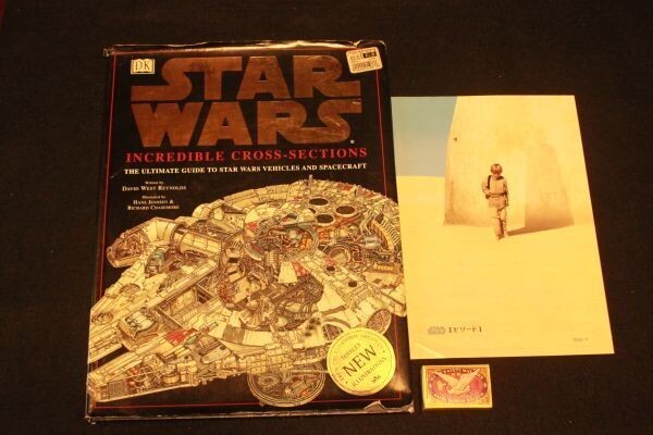 【蔵出し】★希少 洋書『映画 スターウォーズ INCREDIBLE CROSS-SECTIONS&エピソード1 チラシ2枚』英語版★検:(断面図/当時物)60930C拍卖