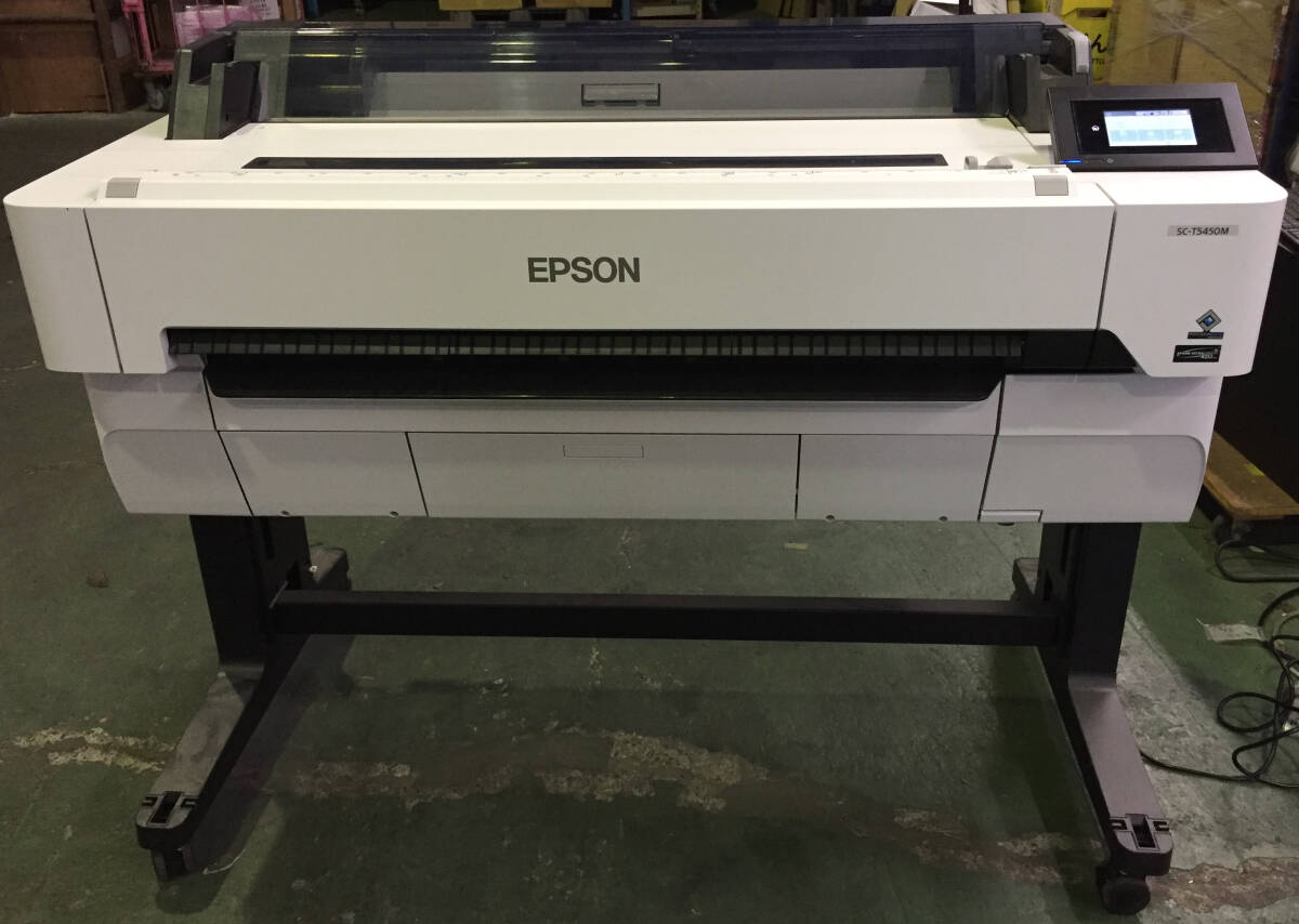 【直接引き取りのみ/東京都】EPSON SC-T5450M 大判インクジェットプリンター 排紙バスケット付き/テスト印刷確認済み拍卖