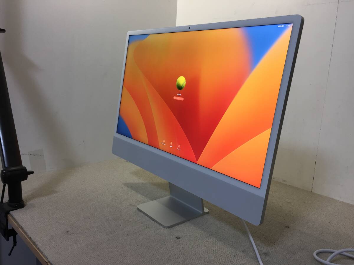【9】★美品★Apple iMac 24インチ Retina 4.5K 2021 Apple M1(8コア) 16GB SSD:256GB macOS Ventura拍卖