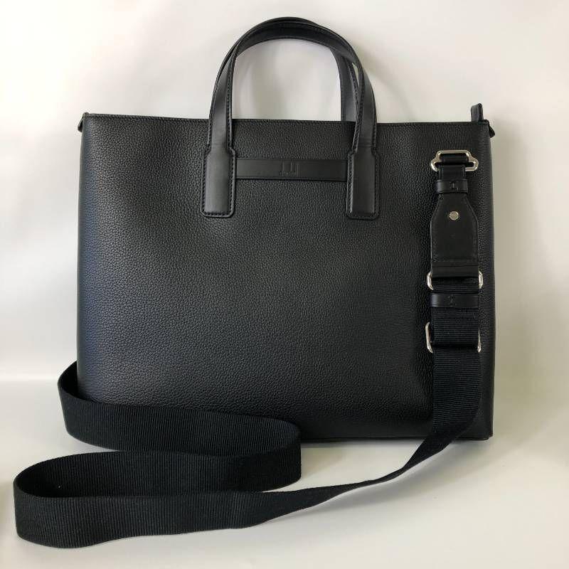 未使用品 ダンヒル dunhill 2024年モデル 現行品 2way 1893 ハーネストートバッグ ビジネスバッグ レザー ブラック拍卖