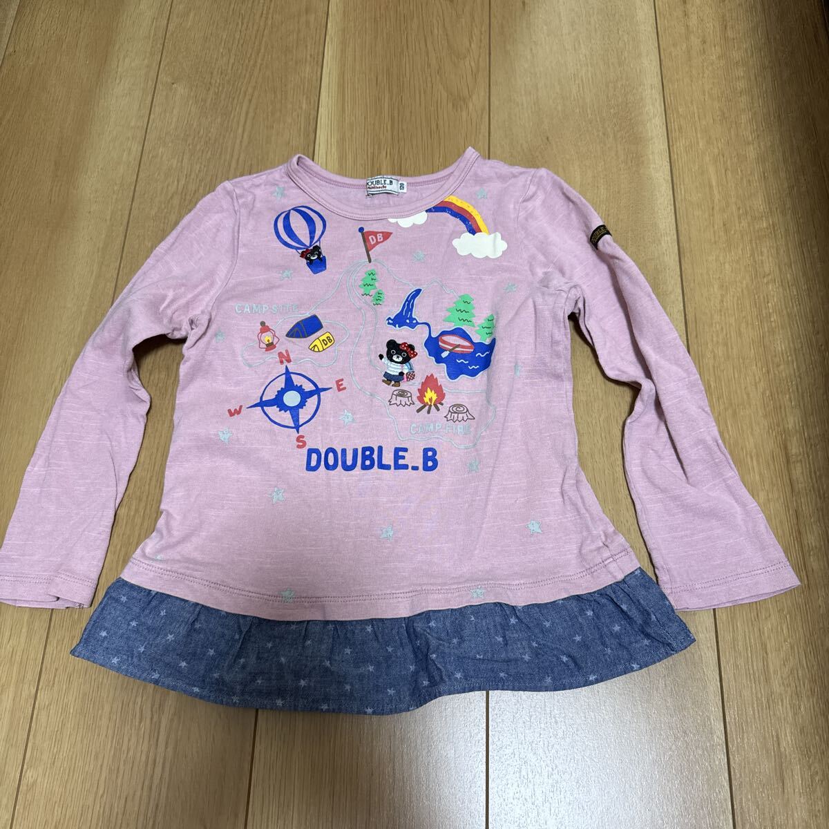 【中古】DOUBJE.B ダブルビー ロンT チュニック サイズ120 長袖チュニックTシャツ拍卖