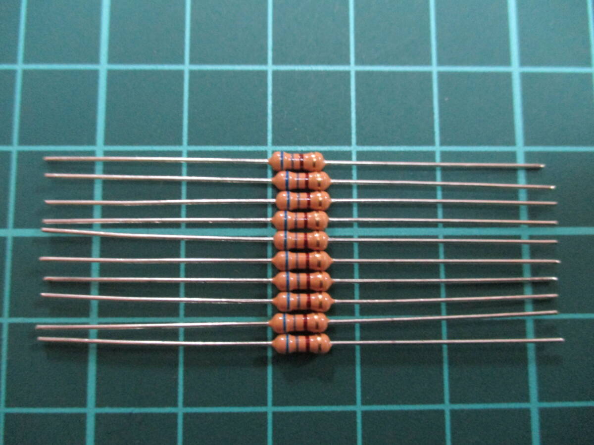 炭素被膜抵抗 カーボン抵抗 680Ω 1/2W 20本拍卖