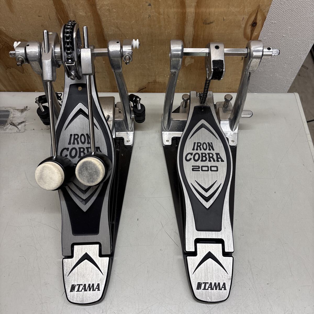 ② TAMA IRON COBRA 200 ツインペダル タマ ケース付き拍卖