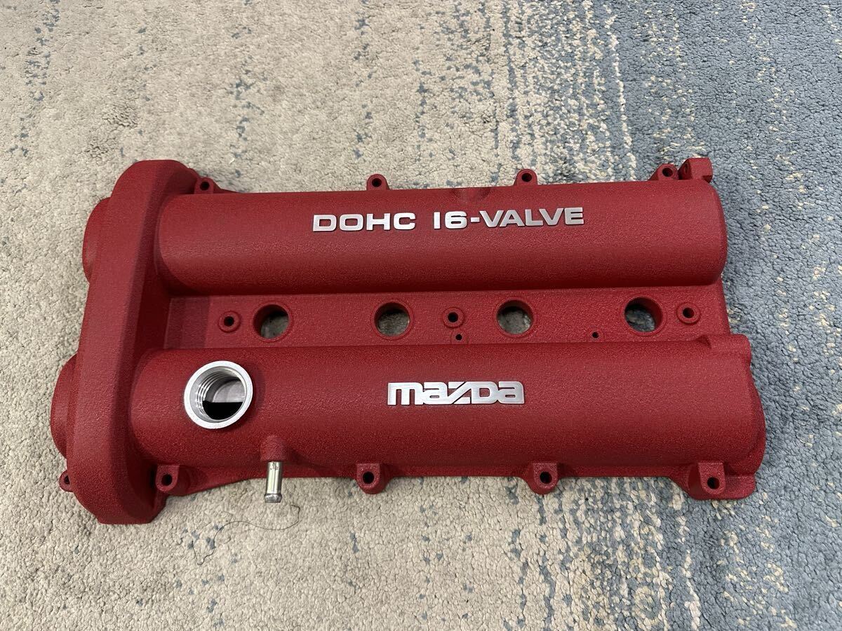 結晶塗装 赤 タペットカバー カムカバー ヘッドカバー ロードスター NA8C拍卖