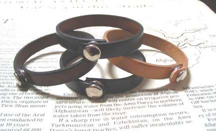 即決:レザーリング5㎜タイプ、革、指輪、ハンドメイド拍卖