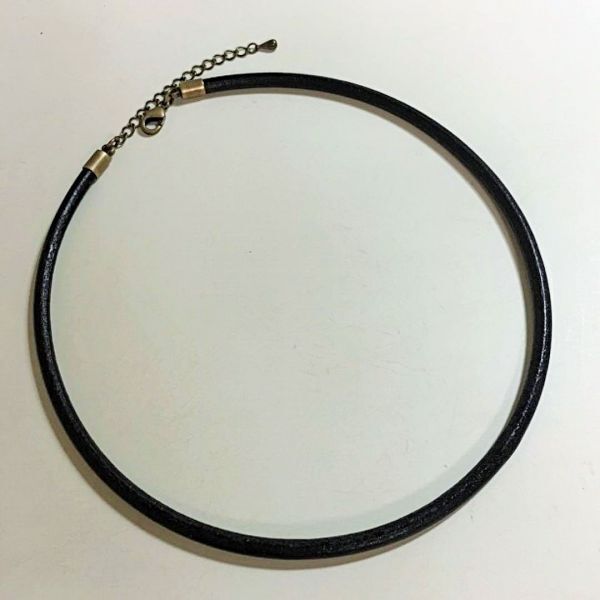 本革ペンダント4mm、チョーカー、レザーネックレス、オーダー拍卖