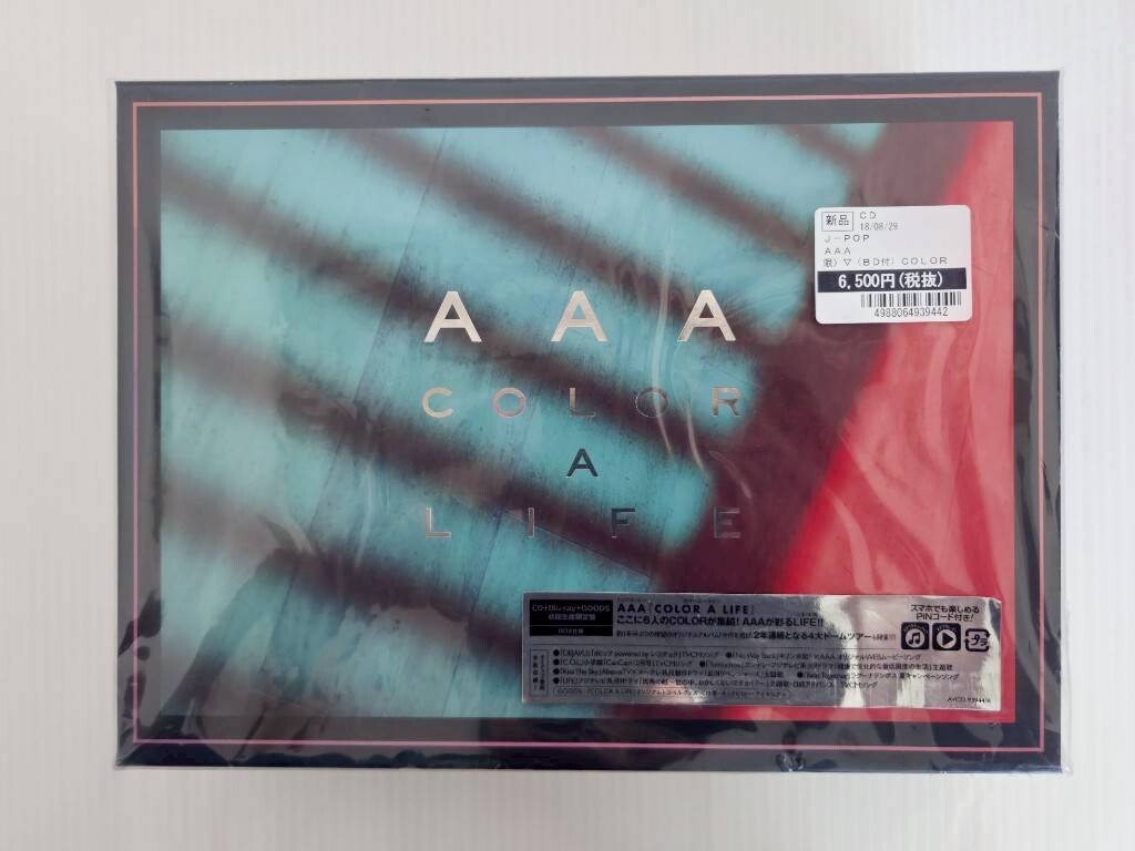 SE4314-1003-16 【外開封済・中未開封】 AAA 「COLOR A LIFE」 初回生産限定盤 AVCD-93944 CD+Blu-ray+GOODS付 オリジナルトラベルグッズ拍卖