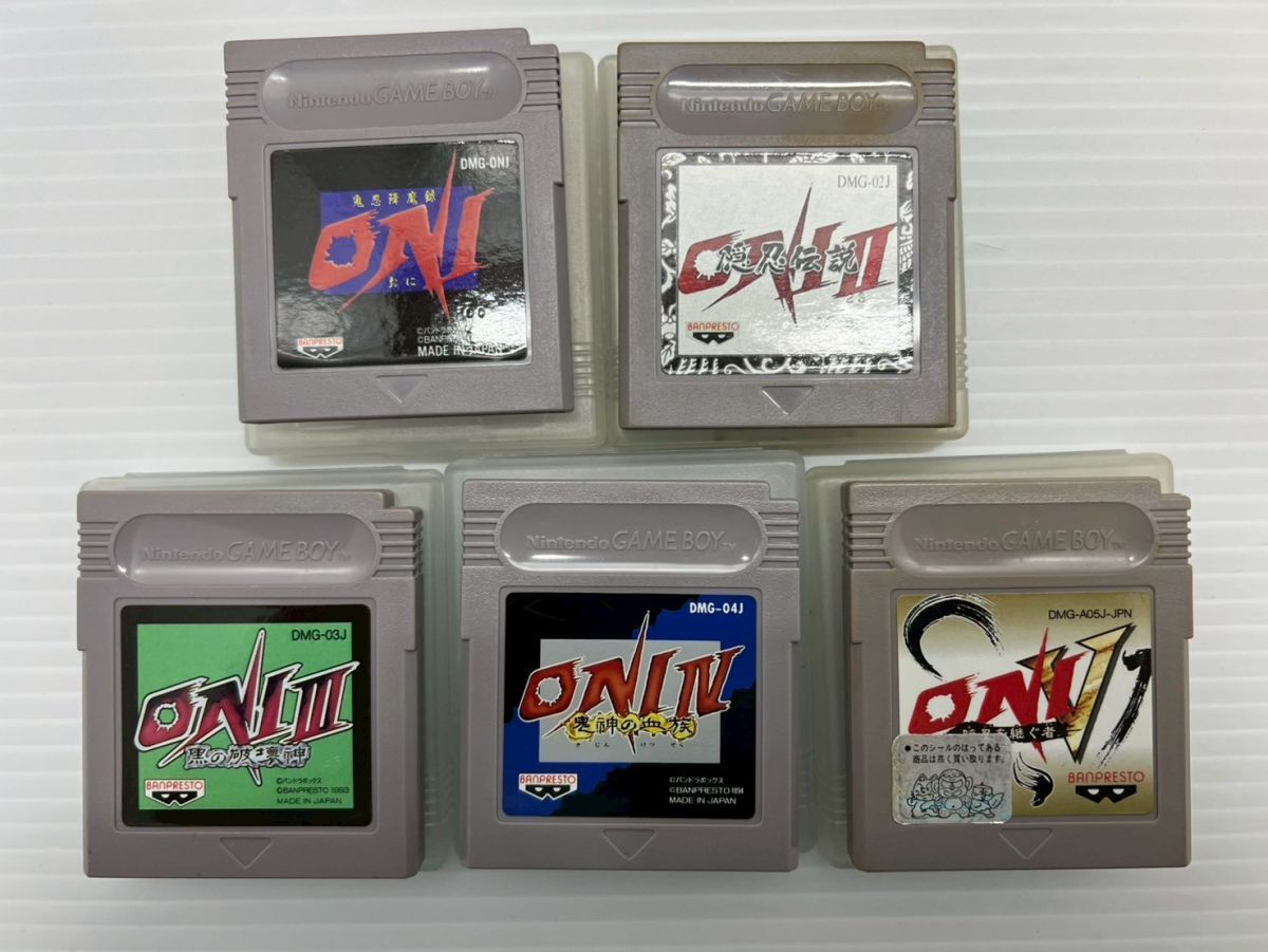 SD716-251026-032【中古】GB ONI シリーズ 5本セット ONI ONIⅡ ONIⅢ ONI Ⅳ ONI Ⅴ オニ 1.2.3.4.5 ゲームボーイ拍卖