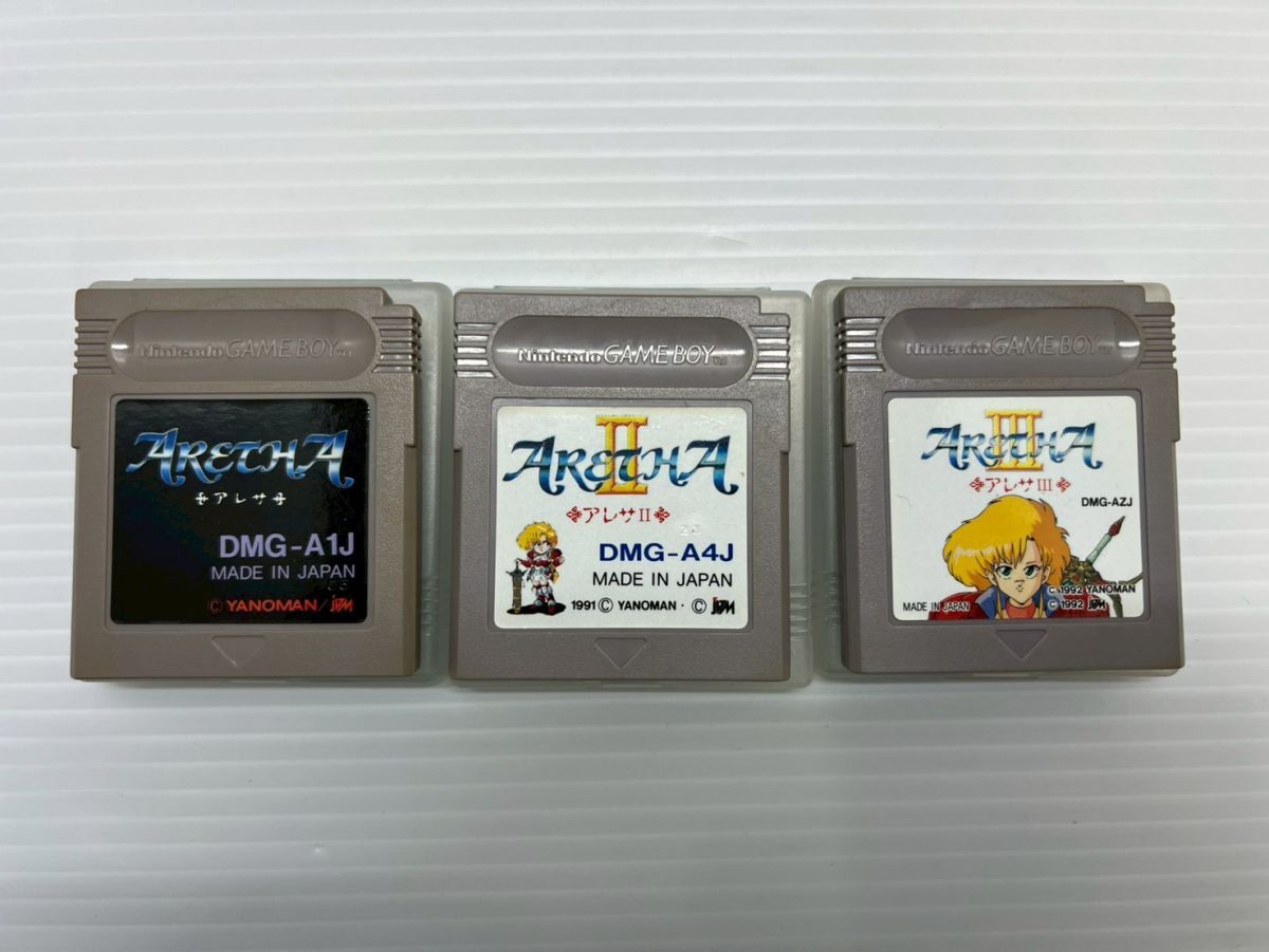 SD715-251026-031【中古】GB アレサ アレサⅡ アレサⅢ ソフトのみ セット ゲームボーイ拍卖