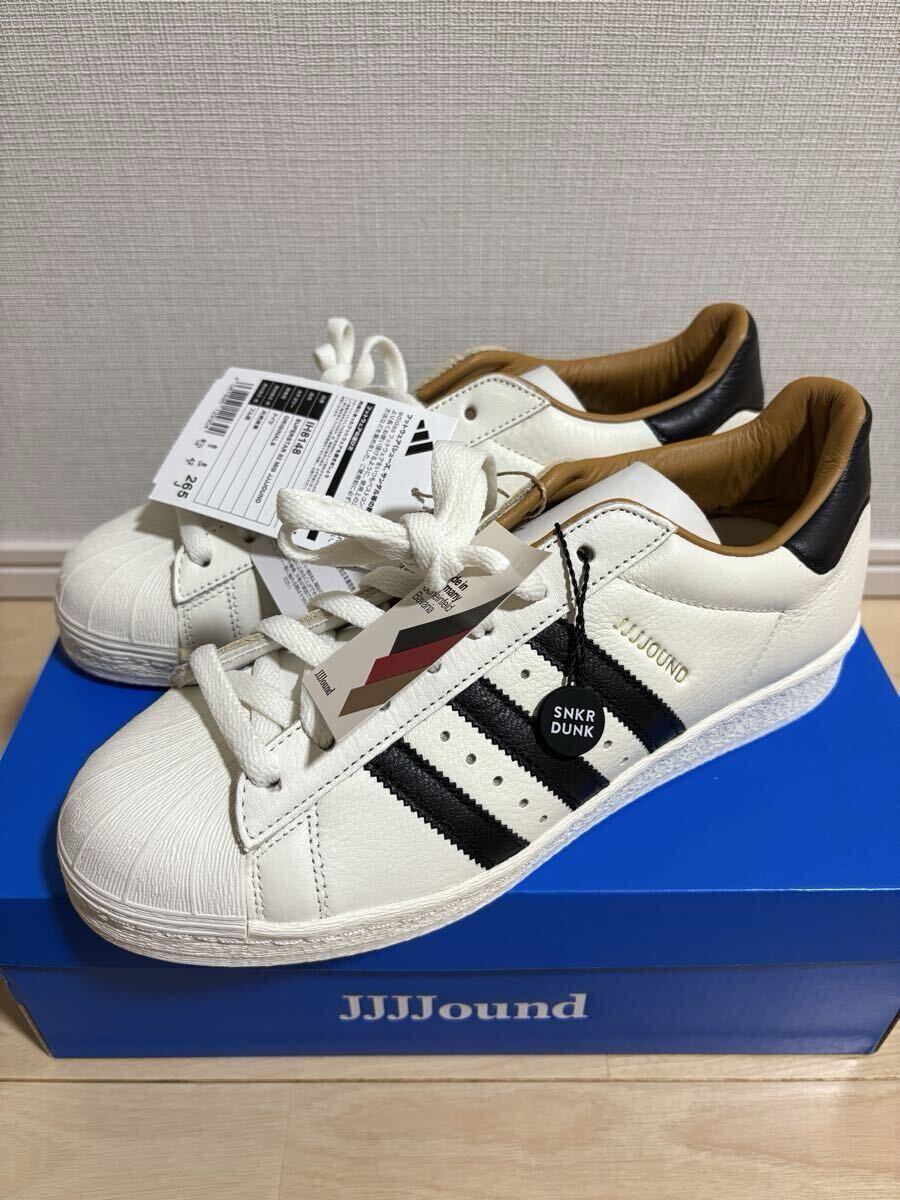 新品 JJJJOUND ジョウンド adidas スーパースター82 MIG ドイツ製 ホワイト SUPER STAR 26.5/サンバ/タバコ/ファレル/ニューバランス拍卖