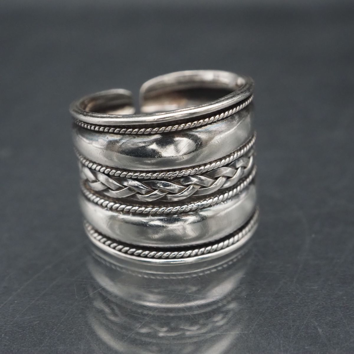 G325 ヴィンテージ リング デザイン シルバー 指輪 13号拍卖