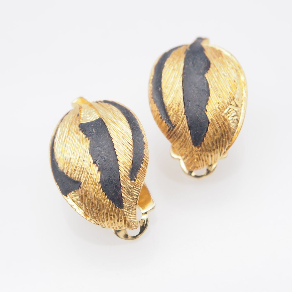 G069 Orena PARIS オレナパリス イヤリング リーフ ゴールド デザイン拍卖