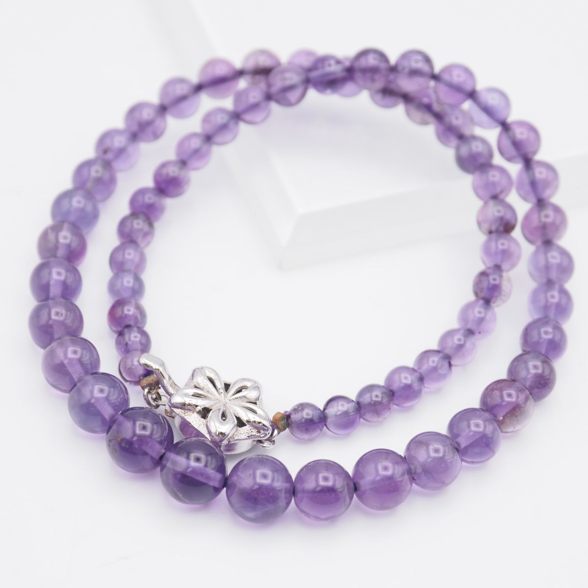 G253 アメジスト GSILVER刻印 ネックレス デザイン シルバー 2月誕生石拍卖
