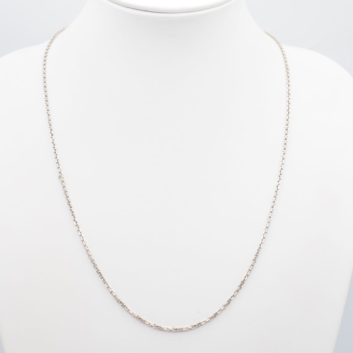 G407 ヴィンテージ 925刻印 ネックレス あずき カットアズキチェーン デザイン シルバー拍卖