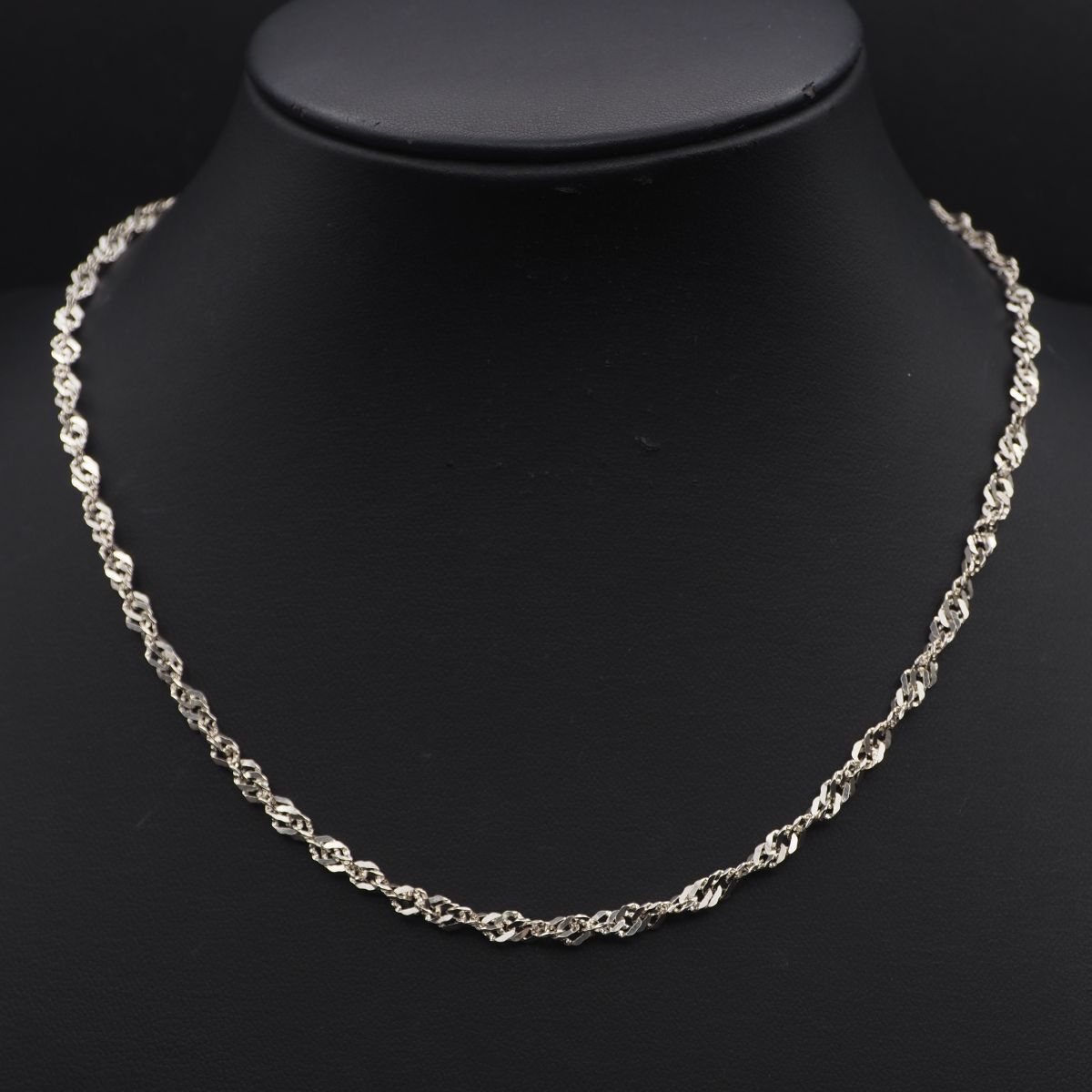 G342 ヴィンテージ 925刻印 ネックレス スクリューチェーン デザイン シルバー拍卖
