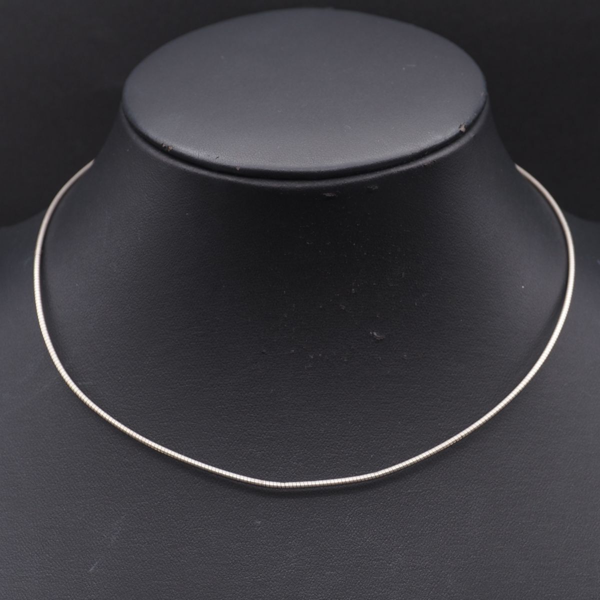 G555 ヴィンテージ SV925刻印 チョーカー ネックレス オメガチェーン デザイン シルバー拍卖