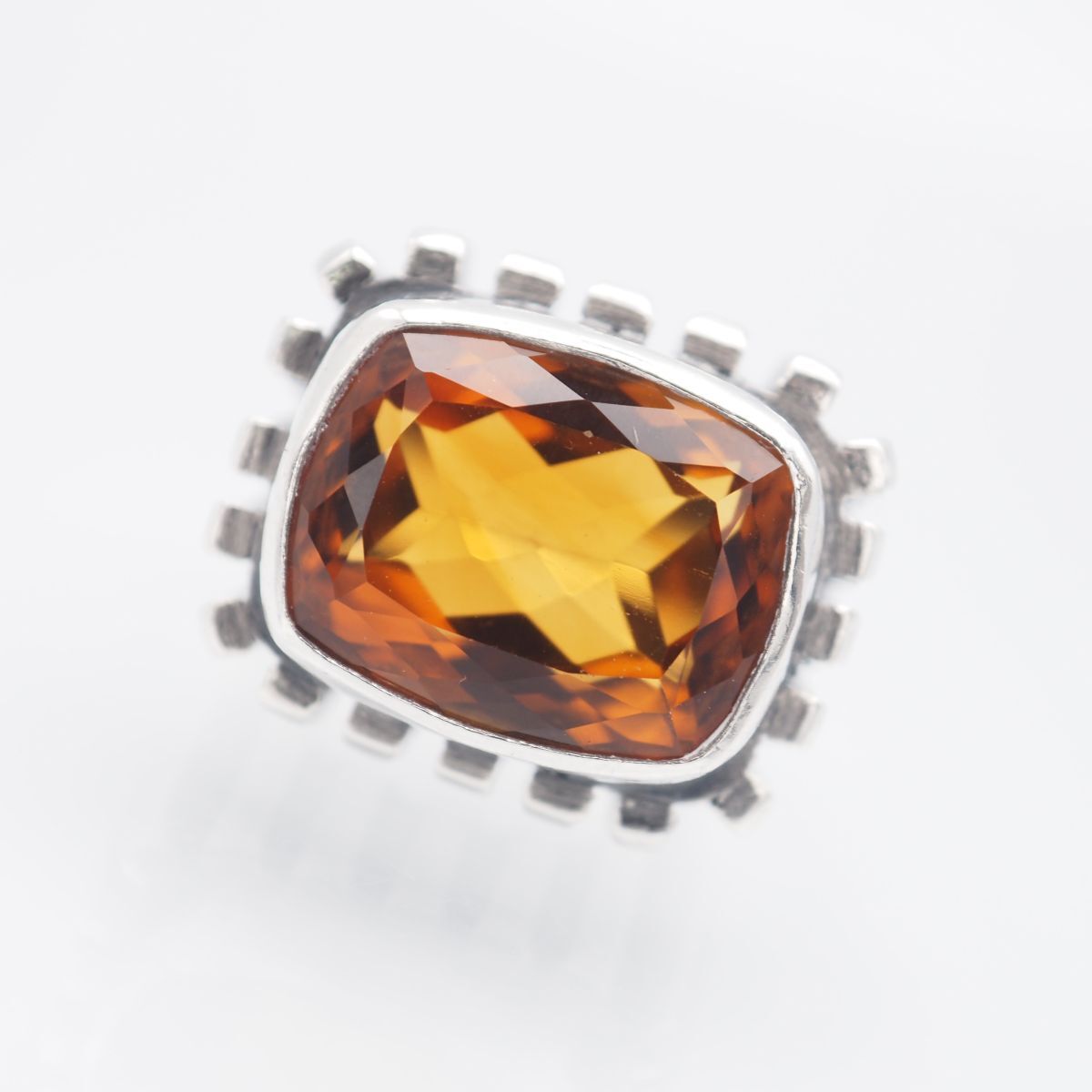 G708 カラーストーン SILVER刻印 リング デザイン シルバー 指輪 ヴィンテージ 9号拍卖