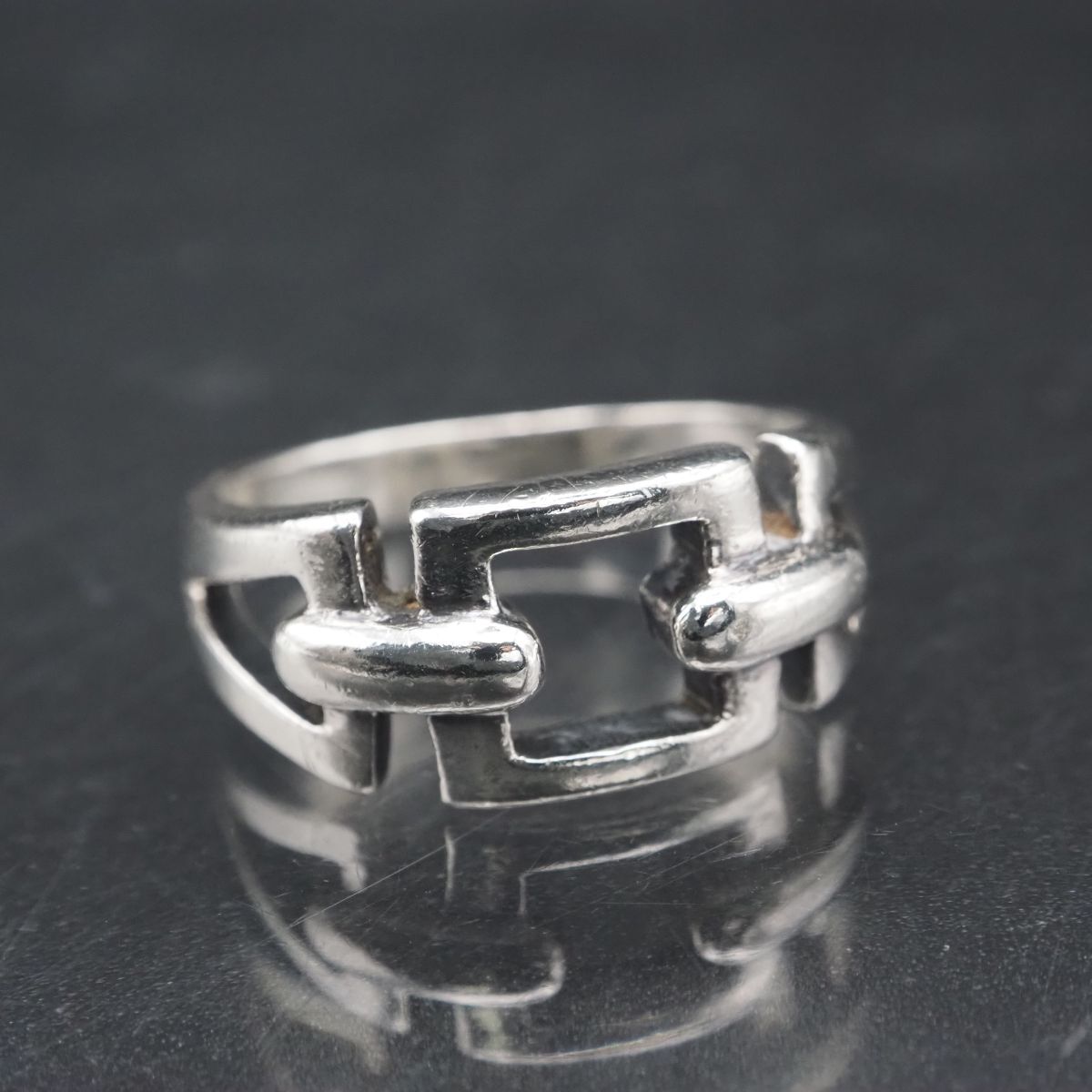 G567 ヴィンテージ 925刻印 リング デザイン シルバー 指輪 21号拍卖