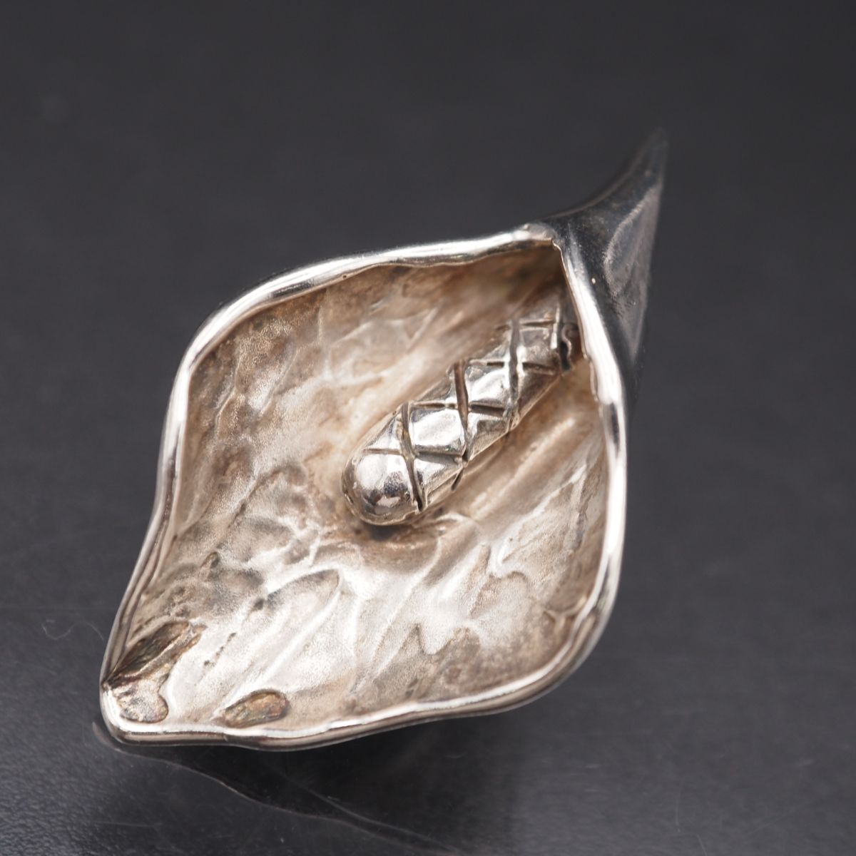 H195 ヴィンテージ STERLING刻印 イヤリング 片耳のみ デザイン シルバー拍卖