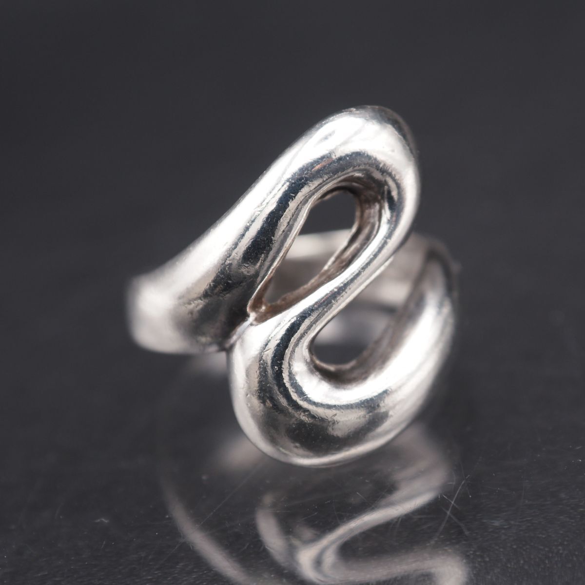 G953 ヴィンテージ SILVER925刻印 リング デザイン シルバー 指輪 9号拍卖