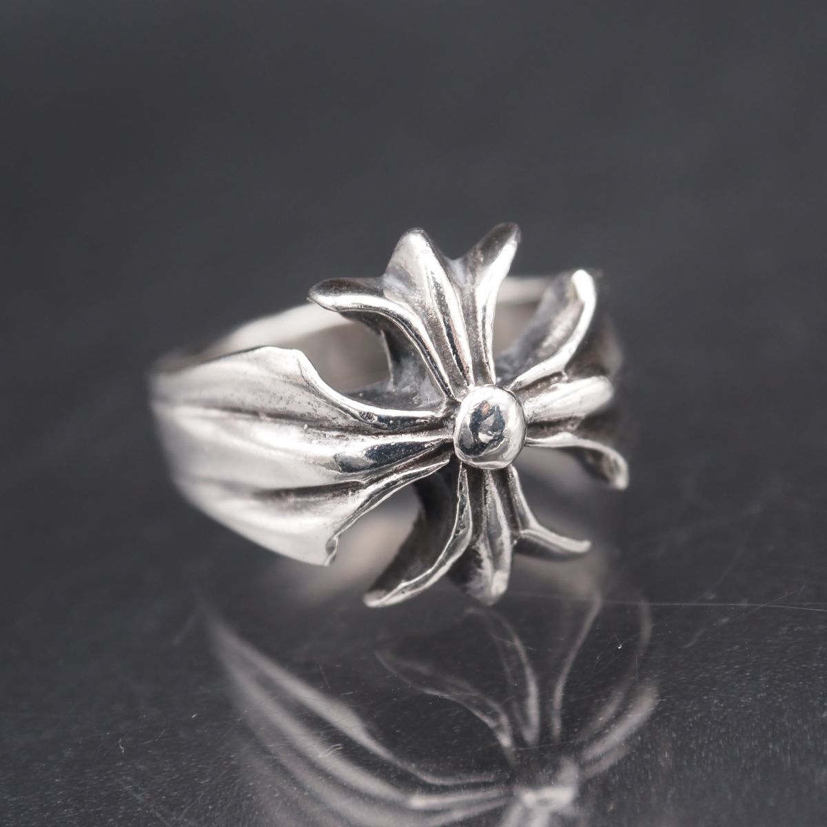 G988 ヴィンテージ 925刻印 リング デザイン シルバー 指輪 21号拍卖