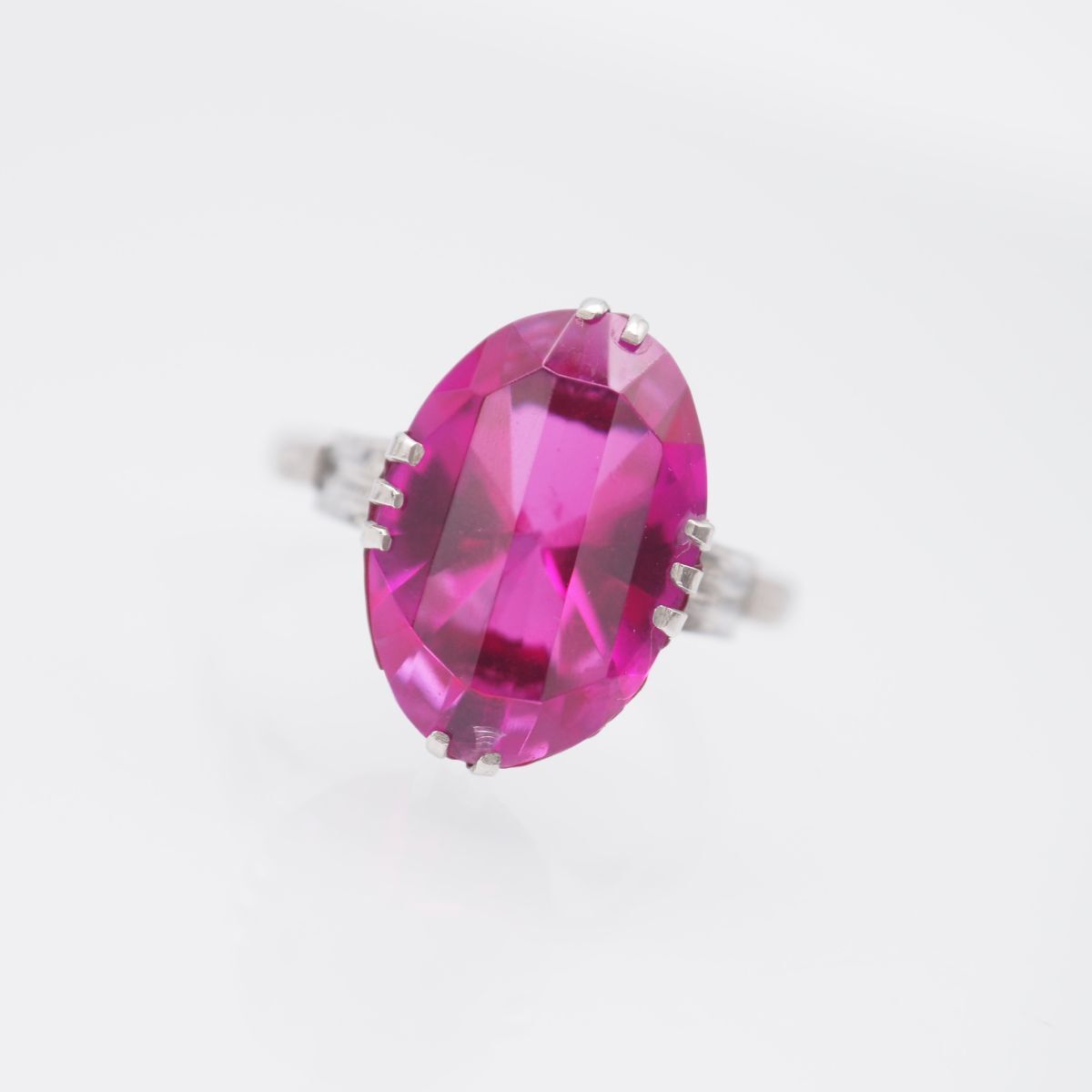 H488 ピンクスピネル SPM刻印 リング デザイン サンプラチナム 指輪 アンティーク 12-13号拍卖