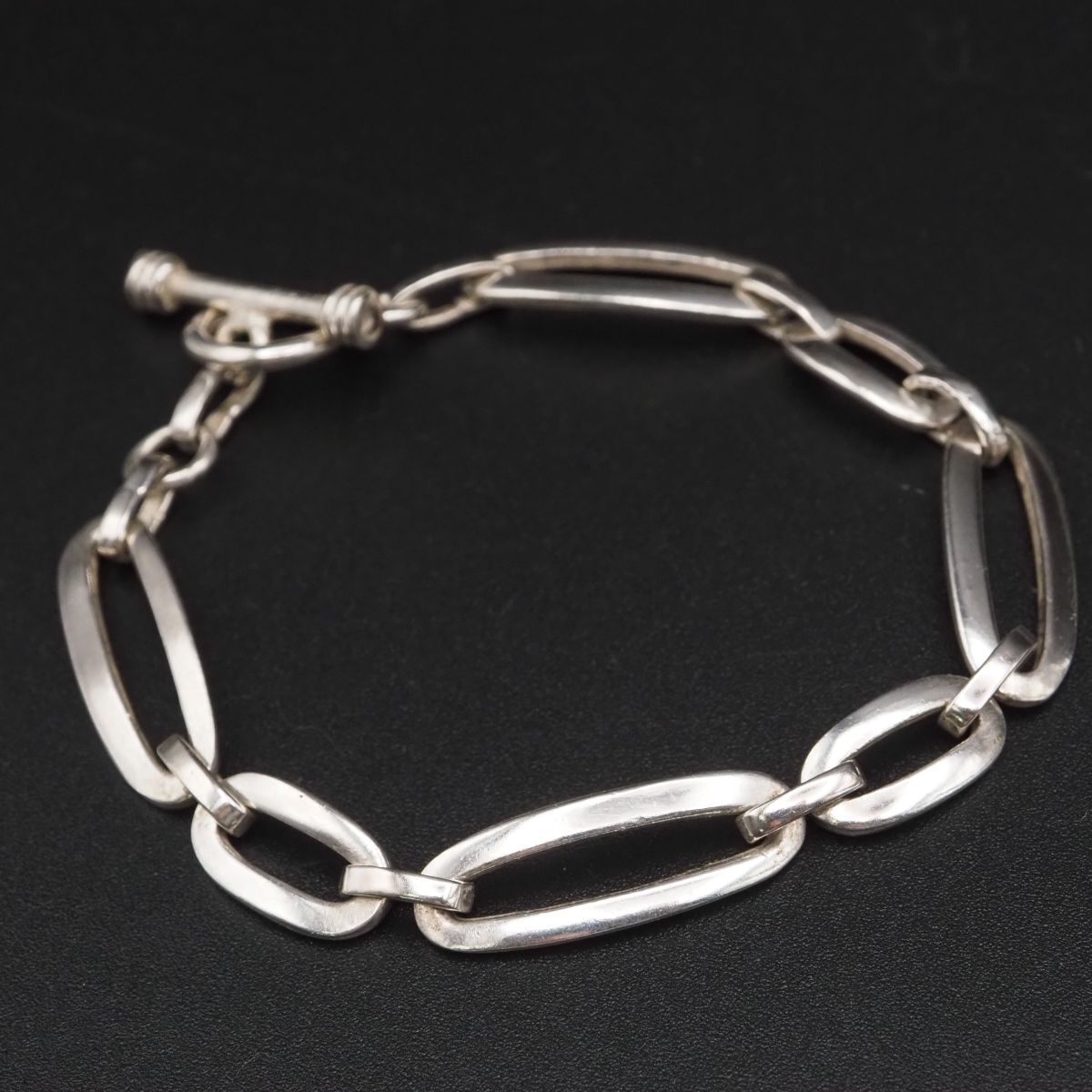 H502 ヴィンテージ ブレスレット チェーン デザイン シルバー拍卖