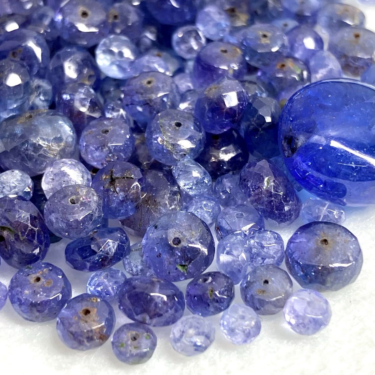 ◆タンザナイトアクセサリーパーツおまとめ148.5ct◆n 約29.7g ルース 裸石 宝石 ジュエリー jewelry tanzanite beads w2の5拍卖