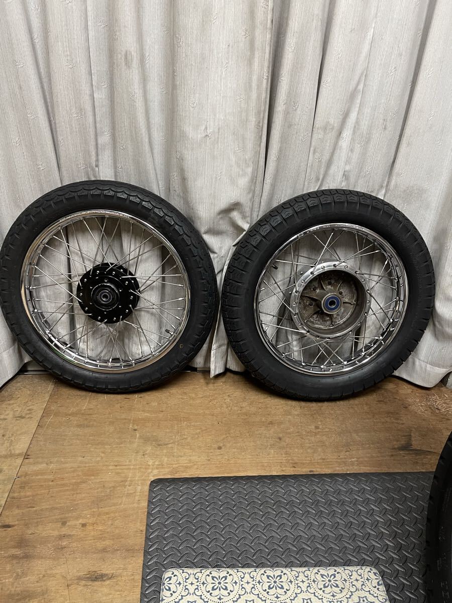 Z1 Z2 750SS マッハH2 DID(大同工業)、DOT(米国運輸省規格) 車検OK ホイール前後セット美品 純正サイズのF 19×1.85、R18×2.15 検索)pams拍卖