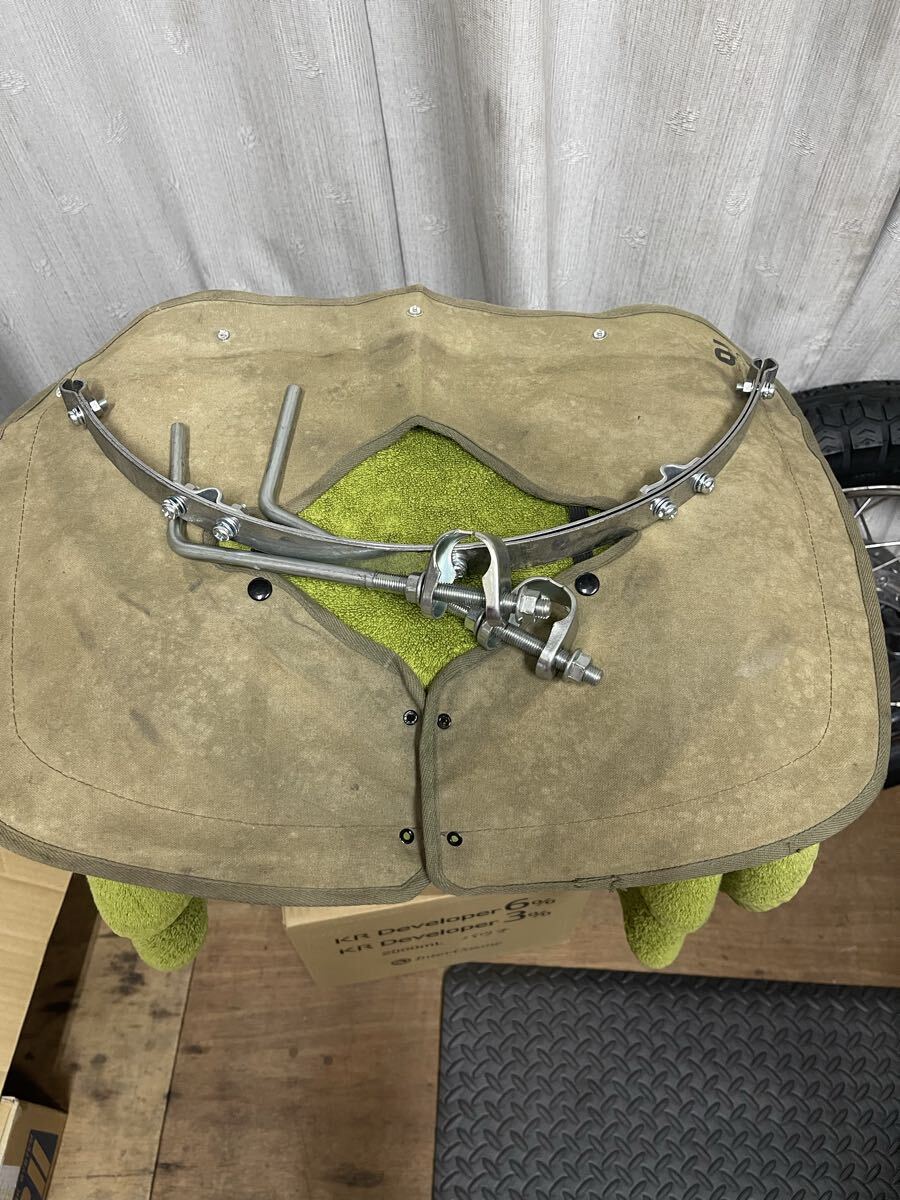 ASAHI 旭風防 アサヒ 風防スクリーン以外の布垂れ、ステー、クランプ 布やれてます (検索・Z1 CB FX SS KH GT CBX Z2 MK2 GS 拍卖