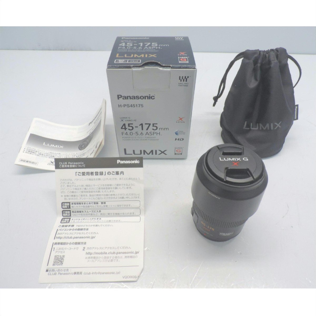 1円【一般中古】Panasonic/LUMIX G X VARIO PZ 45-175mm/F4.0-5.6 ASPH 望遠レンズ/H-PS45175/88拍卖