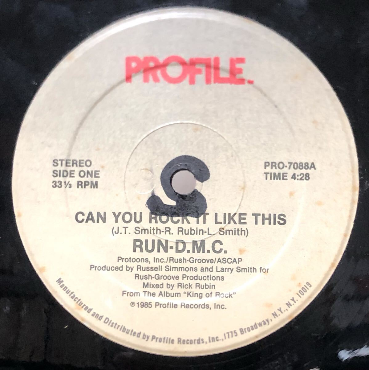 レア 1985 Run-D.M.C / Can You Rock It Like This / Together Forever (Krush-Groove 4) (Live At Hollis Park '84) Original US 12 絶版拍卖